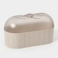 Хлебница с крышкой Альтернатива &laquo;Меланж&raquo;, 33&times;16&times;19 см, пластик, бежевая