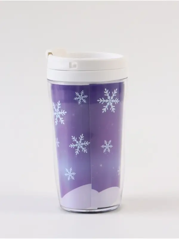 Термостакан новогодний со вставкой «Согрею тебя», 250 мл