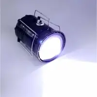Фонарь кемпинговый аккумуляторный &laquo;Мастер К&raquo;, 1800 мАч, 7 LED, солнечная батарея, чёрный