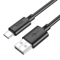 Кабель Hoco X88, Type-C - USB, 3 А, 1 м, передача данных, ПВХ, чёрный