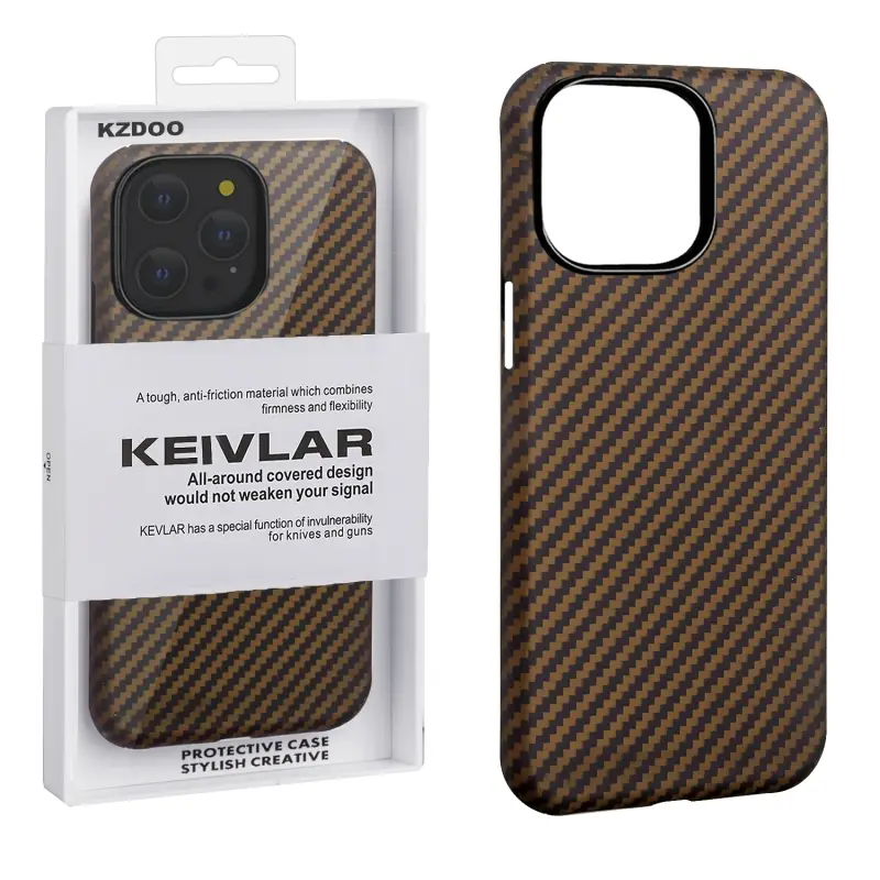 Чехол iPh 15 Pro Max Kevlar Brown K-DOO Чехол iPh 15 Pro Max Kevlar Brown K-DOO