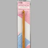 Крючок для вязания, бамбуковый, d=9 мм, 15 см