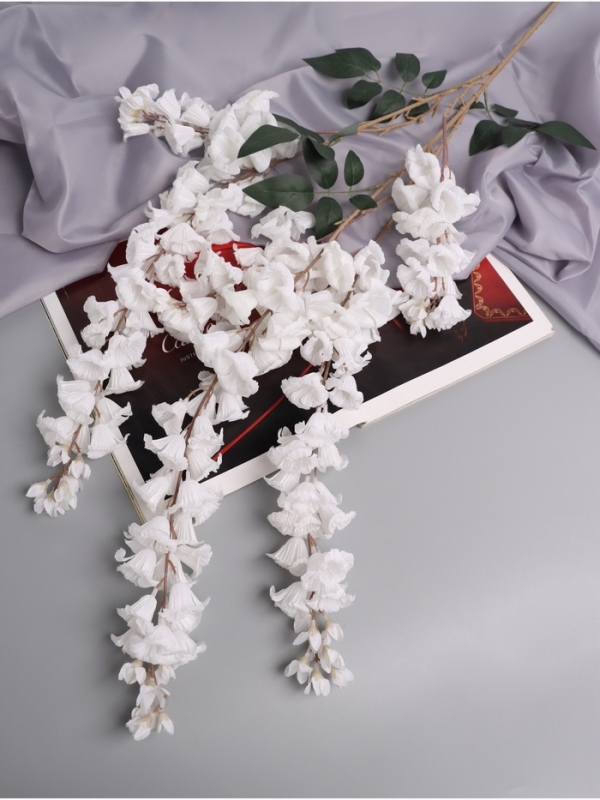 Цветы искусственные "Наперстянка бреди" 97 см, белый