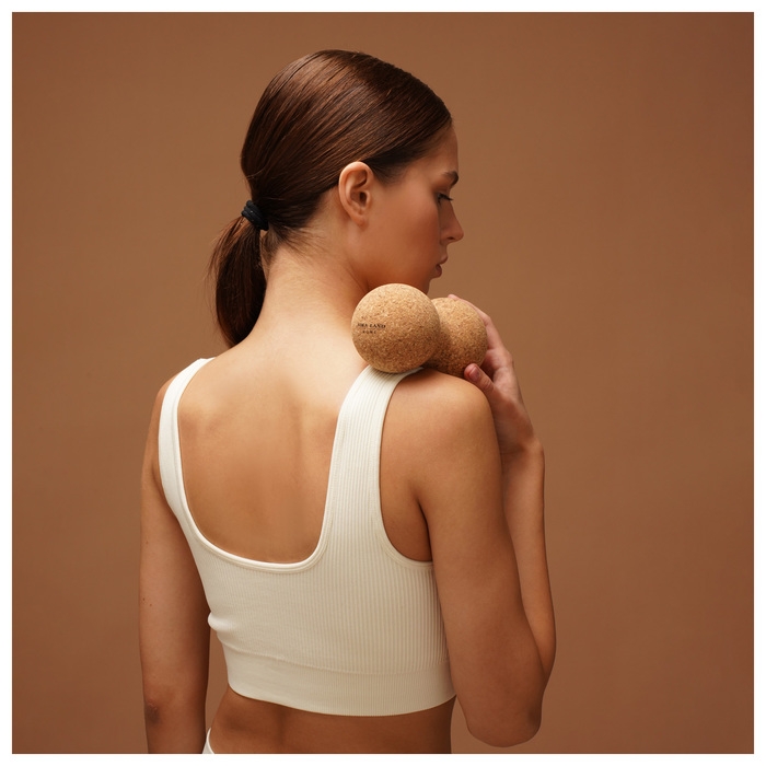 Мяч массажный Sima-Land Home, d=15 см, пробка Мяч массажный Sima-Land Home, d=15 см, пробка