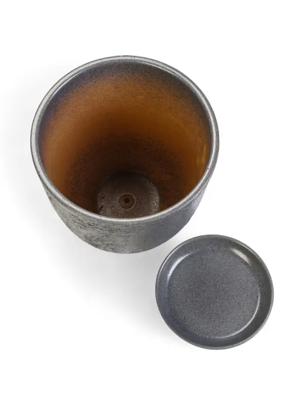 Горшок цветочный с поддоном 5 л, керамика  Горшок цветочный с поддоном 5 л, керамика "Шагрень" (М)