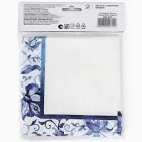 Салфетки бумажные двухслойные &laquo;Синие Узоры&raquo;, 33 х 33, 12 шт