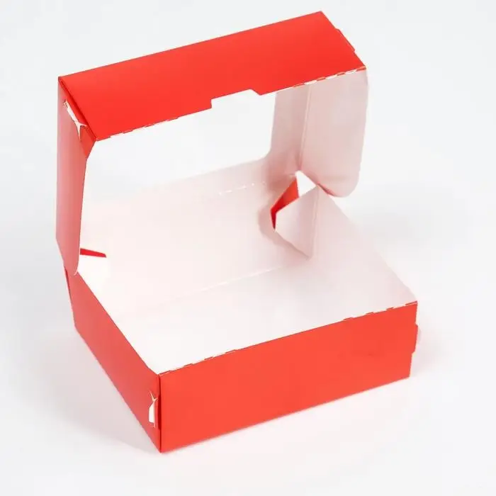 Контейнер на вынос, красный, 10×8×3.5 см