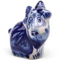 Сувенир фарфоровый &laquo;Козлик Макс&raquo; 5&times;4.8&times;3 см, гжель