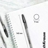 Ручка гелевая ErichKrause R=301 Classic Gel Stick, узел 0.5 мм, чёрная, для ОГЭ и ЕГЭ