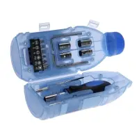 Набор инструментов ТУНДРА, подарочный пластиковый кейс &laquo;Бутылка&raquo;, 15 предметов