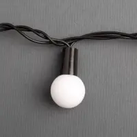 Гирлянда &laquo;Нить&raquo; 10 м с насадками &laquo;Шарики 2.5 см&raquo;, IP44, тёмная нить, 100 LED, свечение белое, 8 режимов, 220 В