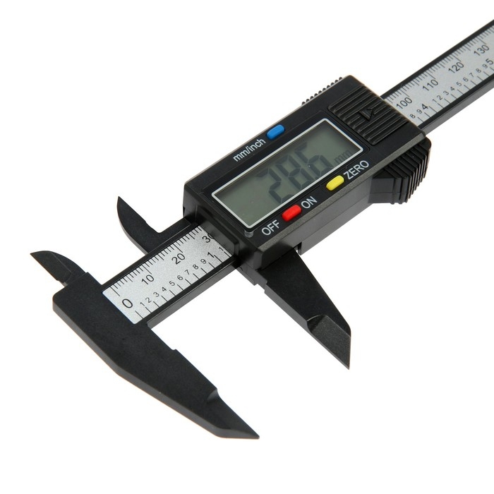 Штангенциркуль электронный ЛОМ, с глубиномером, пластиковый, 150 мм Штангенциркуль электронный ЛОМ, с глубиномером, пластиковый, 150 мм