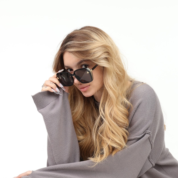 Очки солнцезащитные Очки солнцезащитные "OneSun", uv 400, дужка 13.5 см, ширина 14 см, линза 5.1 х 6.4 см