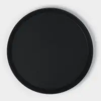 Поднос прорезиненный круглый Hanna Kn&ouml;vell, d=35 см, чёрный