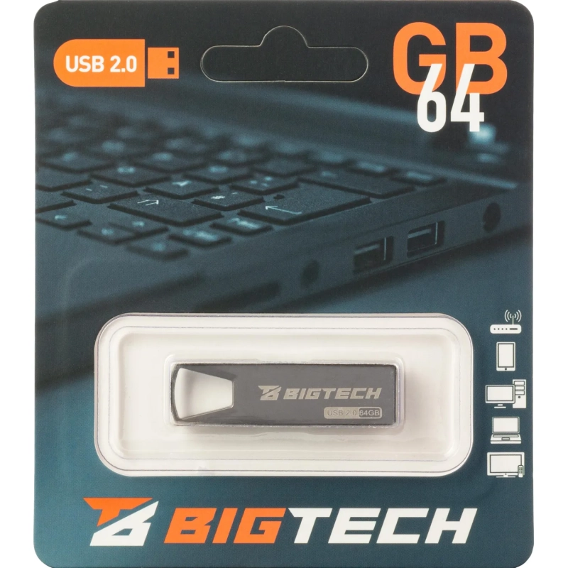 Флеш-память BigTech UFD016, USB2.0, 64GB