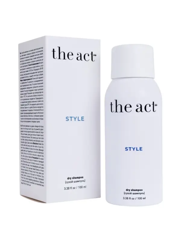 Сухой шампунь для волос, 100 мл, The Act