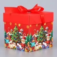 Коробка Самосборная "Снежинка" 15х15х15 см 10724295