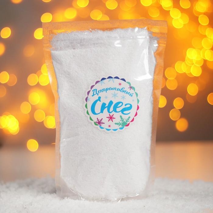 Снег искусственный сыпучий для декора «Мягкий» 35 г Снег искусственный сыпучий для декора «Мягкий» 35 г