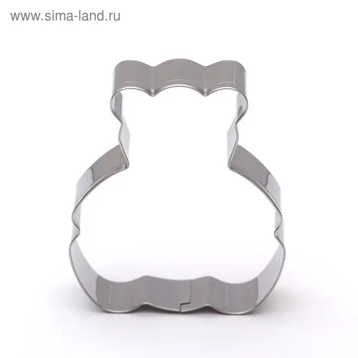 Форма для печенья «Медвежонок», 6×6,5×1,5 см, цвет серебристый Форма для печенья «Медвежонок», 6×6,5×1,5 см, цвет серебристый