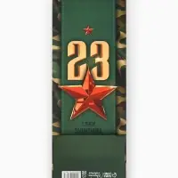 Пакет подарочный ламинированный под бутылку, упаковка, &laquo;С 23 февраля&raquo;, 13&times;36&times;10 см