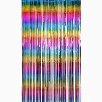 Фотозона-Занавес "Дождик" радужный, градиент, 100*200 см.