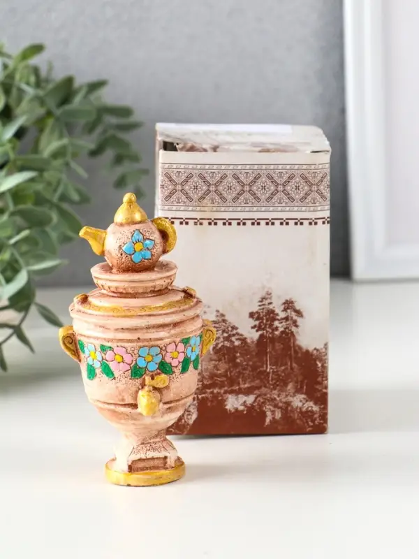 Фигурка гипс &laquo;Самовар&raquo;, 12&times;6&times;6.5 см