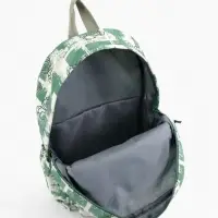 Рюкзак школьный на молнии, с карманами, с принтом, размер 28.5&times;12&times;41 см, зелёный