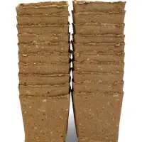 Горшок для рассады, 700 мл, 9.5&times;9.5&times;10 см, торф, набор 20 шт.