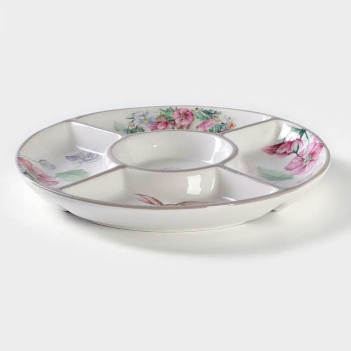 Менажница 5 ячеек Доляна «Зайка», d=26 см Менажница 5 ячеек Доляна «Зайка», d=26 см