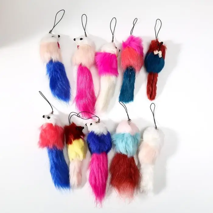 Пушистик на подвеске Пушистик на подвеске "Милашка" 4,5 х 4,5 х 12,5 см, цвета МИКС