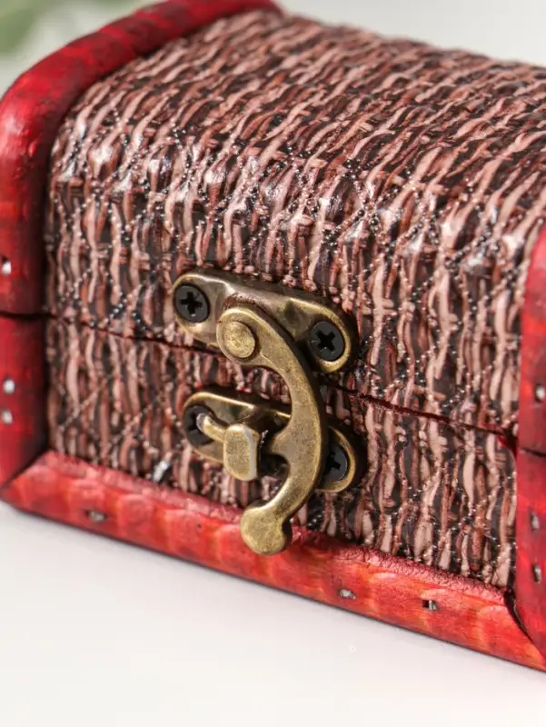 Шкатулка для украшений &laquo;Сундучок. Плетёнка&raquo;, дерево, 6.3&times;8.8&times;6.5 см