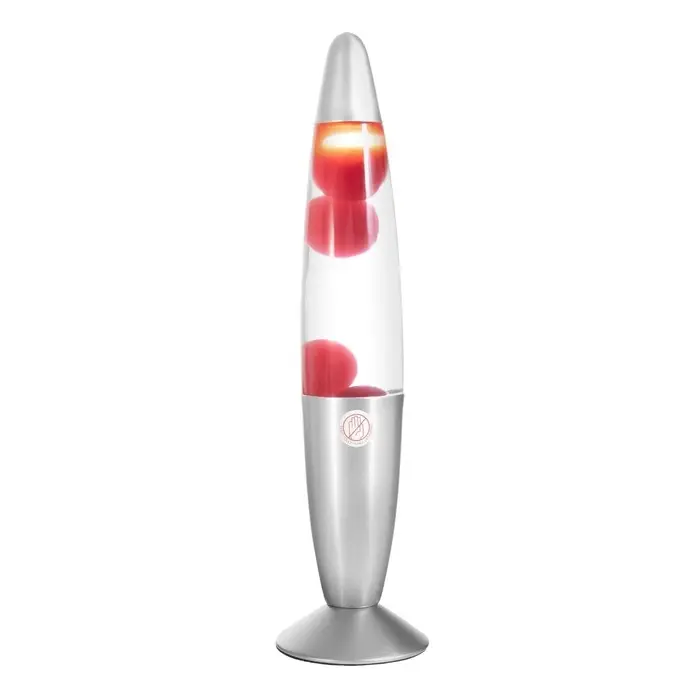 Лава - лампа RISALUX &laquo;Ракета&raquo;, Е14, 30 Вт, от сети 220 В, серебристая, 34&times;8.5&times;8.5 см
