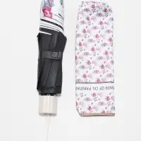 Зонт механический The flower, эпонж, 4 сложения, 8 спиц, R=48/56 см, d=96 см, МИКС