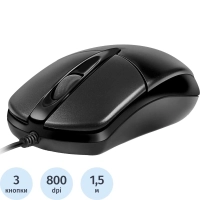 Мышь компьютерная Sven Мышь RX-112 USB черная  (SV-03200112UB)