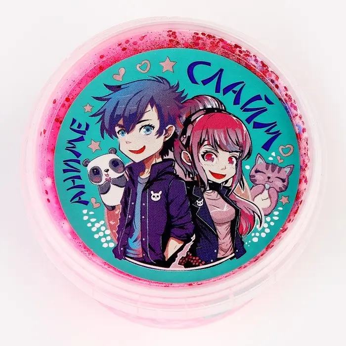 Слайм «Прихлоп. Пират. Аниме» 100 г, розовый перл