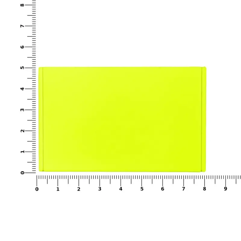 Лейбл из ПВХ Dzeta, ХL, желтый неон