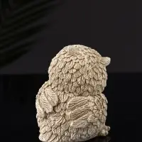 Набор фигурок &laquo;4 совы на подносе&raquo;, 23.5&times;13&times;10 см, бежевый