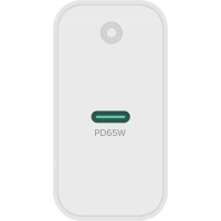 Зарядное устройство сетевое PERO TC16 GaN, USB-C PD, 65W белый