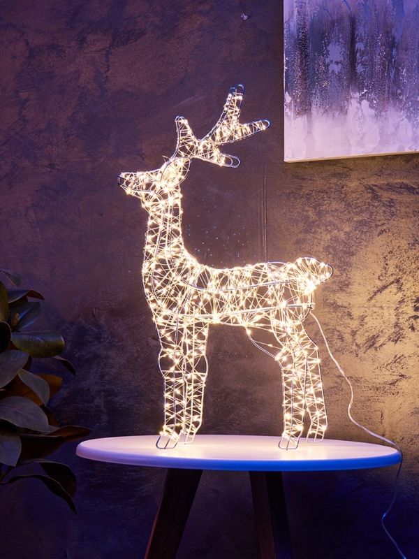 Фигура световая FROSTY  Фигура световая FROSTY "Олень", 55х40х10, 720 LED, 220V, свечение тёплое белое