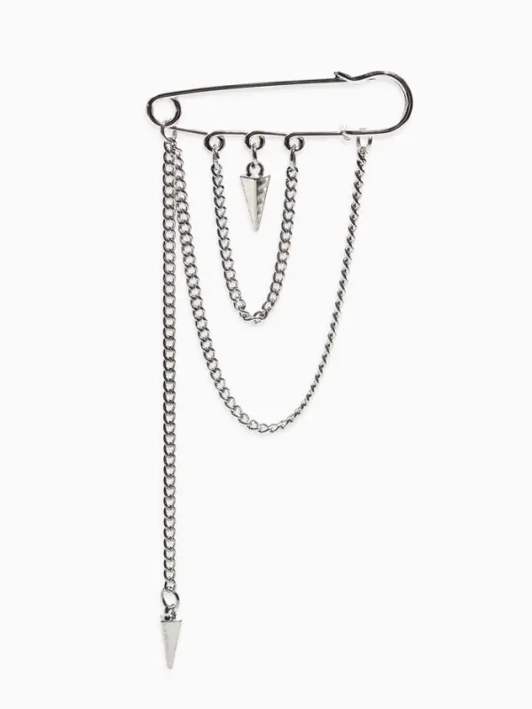 Булавка &laquo;Шипы&raquo;, 6 см, цвет серебро