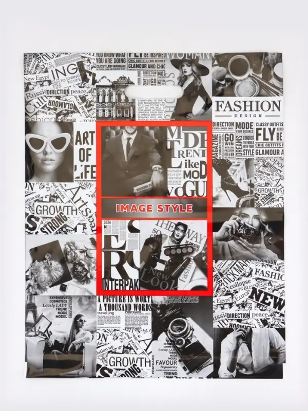 Пакет Пакет "Имидж", полиэтиленовый с вырубной ручкой, 40х50 см, 80 мкм