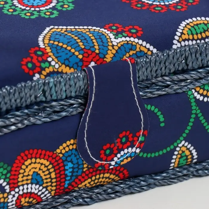 Шкатулка для рукоделия и шитья &laquo;Цветочная мозаика&raquo;, хранение ниток, иголок, мелочи, 18&times;12&times;9.5 см