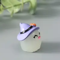 Сувенир эпоксидная смола флюоресцентный "Хэллоуин" набор 4 шт 5х5х3,5 см