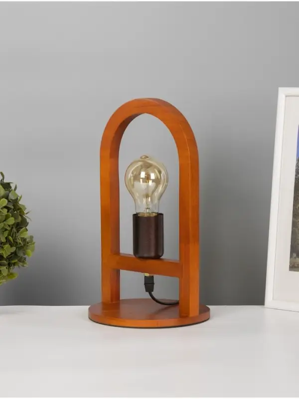 Лампа настольная RISALUX ЭКО &laquo;Клот&raquo; 1&times;40 Вт Е27 коричневый 17&times;17&times;30 см