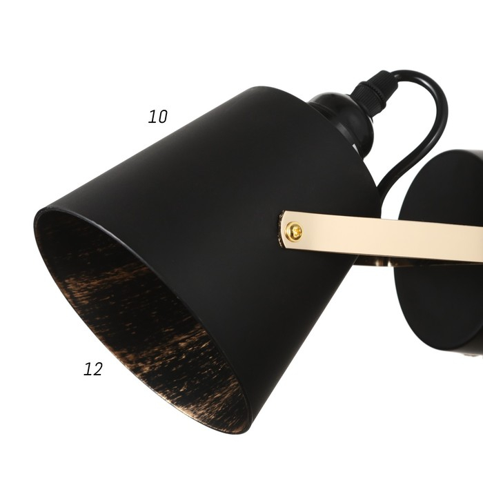 Светильник Конт 1х25Вт Е27 черный 15х12х22см Светильник Конт 1х25Вт Е27 черный 15х12х22см