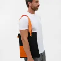 Шопер Onlook, черная с оранжевым