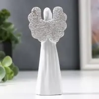 Сувенир полистоун "Белоснежный ангел безликий" МИКС 11х5х3 см Сувенир полистоун "Белоснежный ангел безликий" МИКС 11х5х3 см