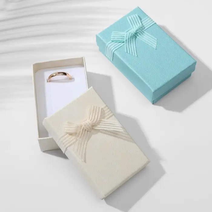 Коробочка подарочная под набор «Гипюровый бант» дабл, 5×8, МИКС, вставка белая Коробочка подарочная под набор «Гипюровый бант» дабл, 5×8, МИКС, вставка белая