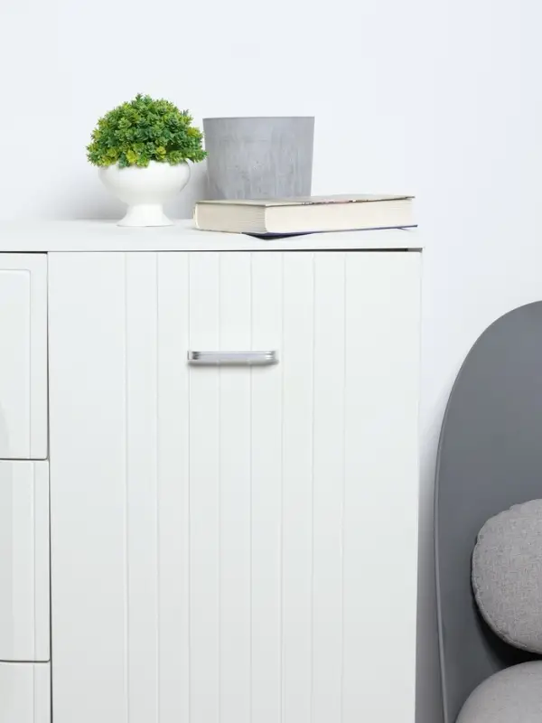 Ручка-скоба мебельная LIGHT РС108 (РС96CP), м/о 96 мм, цвет матовый хром