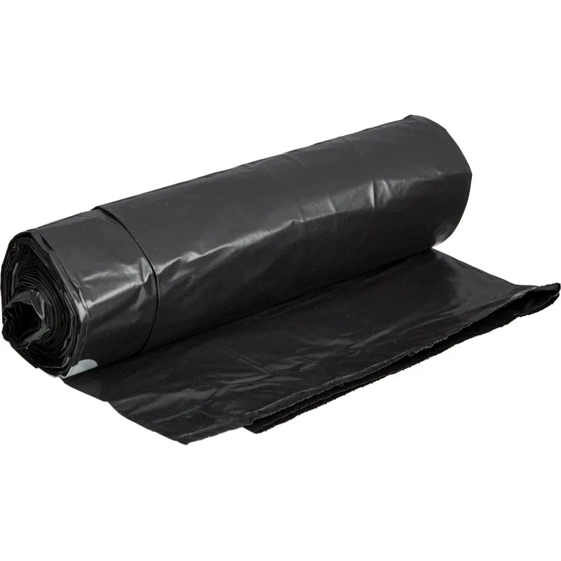 Мешки для мусора ПВД 100л 50мкм 10шт/рул черные 65x80см Luscan с зав-ми_СПБ